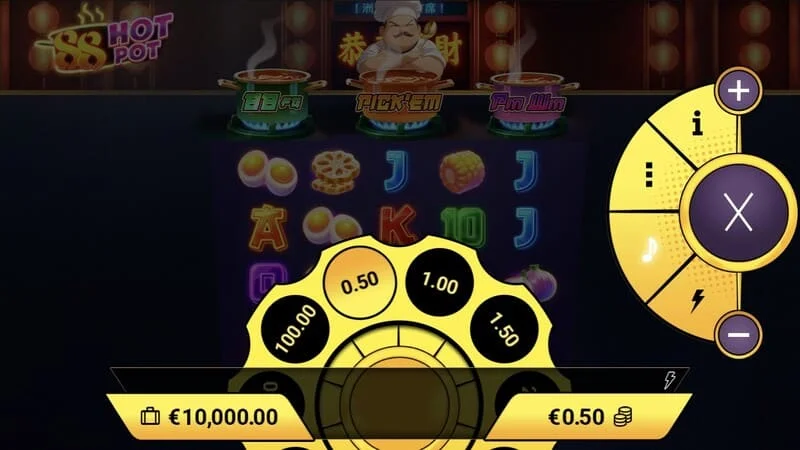 88 Hot Pot – valg af indsats og spin-interface